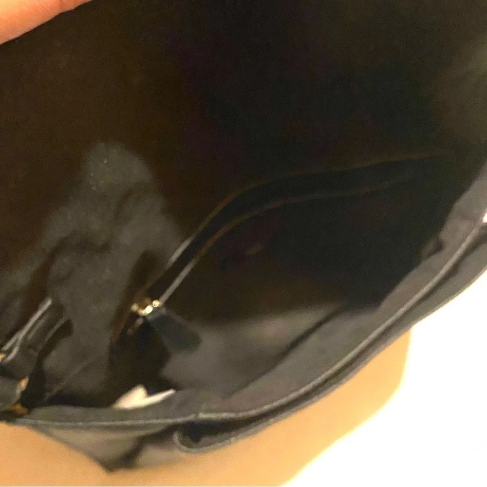 Mossimo Envelope Wristlet Clutch Black Faux Leather